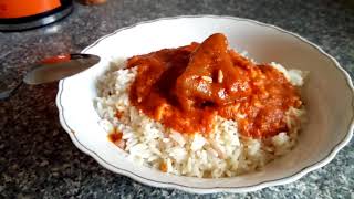 Рис с мясом, национальная кухня Нигерии. Рис с мясом, национальная кухня Нигерии.