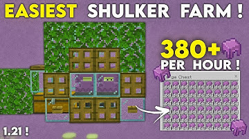 EASIEST SHULKER FARM for Minecraft Bedrock 1.21 !