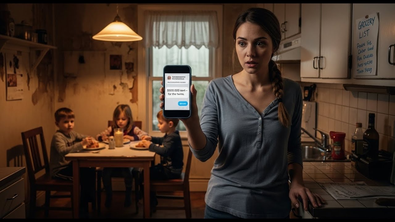 Single Mom Sends Grocery List by Mistake — Billionaire Ex Sends $500K and Says: “For the Twins”