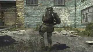 Throwing Knife Double Bank Shot Kill Over a Building (COD:MW3)