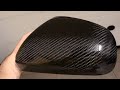 HOW TO MAKE CARBON FIBER MIRROR CAPS - using prepreg carbon fiber