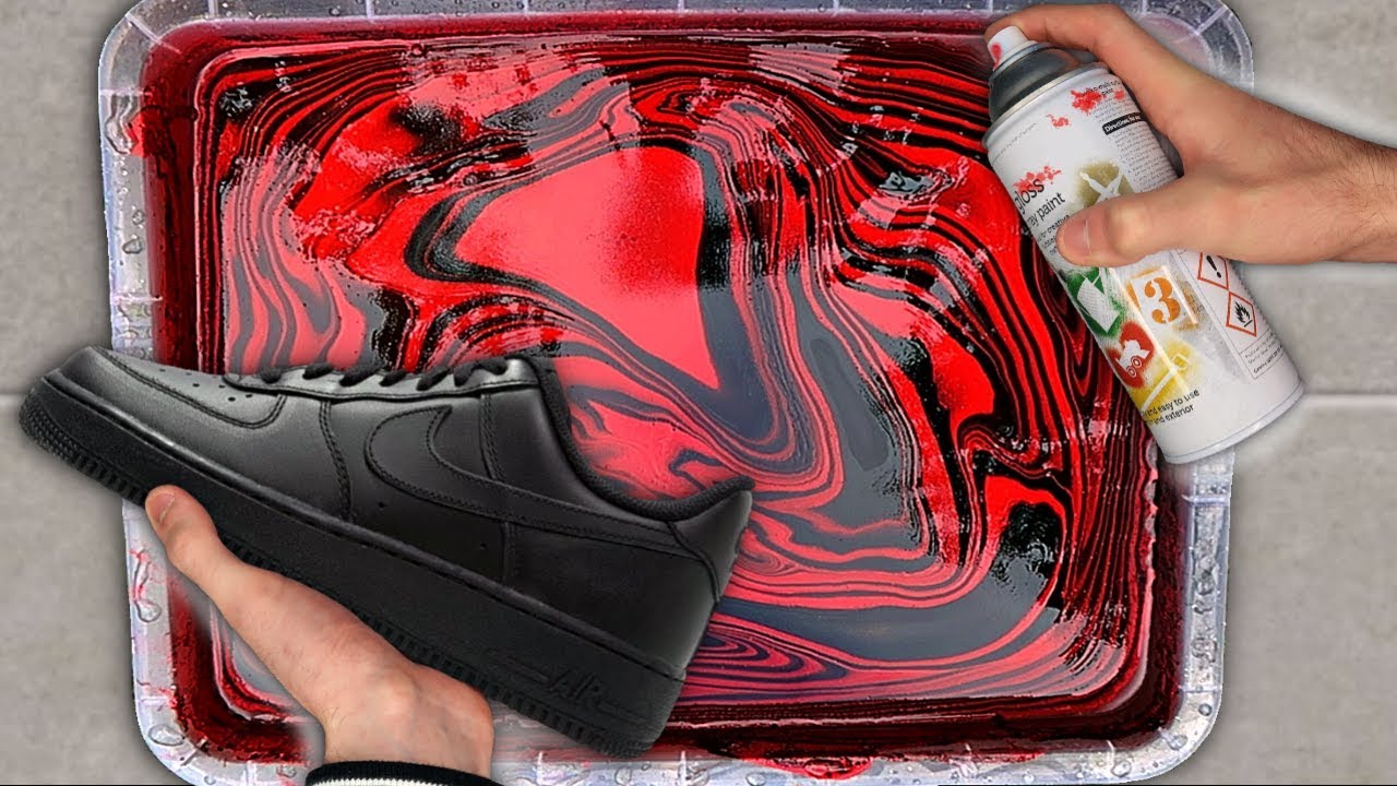 HYDRO Dipping AIR Force 1's!! (Giveaway 