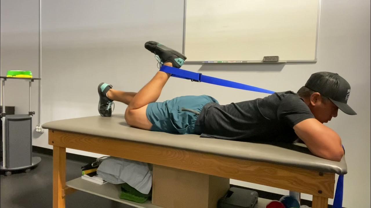 Prone Quad Isometrics (Full Flexion/90 Degrees) YouTube