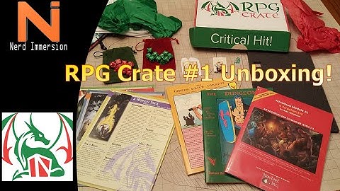 RPG Crate #1 Unboxing! | Nerd Immersion