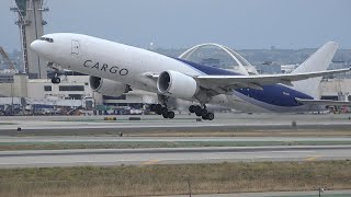 EX LAN Livery Southern Air Boeing 777F [N703GT] takeoff from Los Angeles (LAX/KLAX)