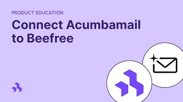 How to connect Acumbamail to Beefree - simple integrations