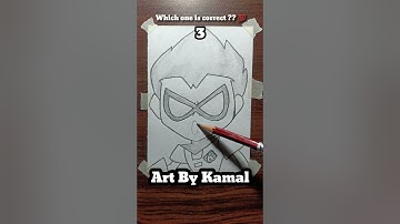 Teen Titans Go - Which one is correct for ROBIN 😎 #drawing #shorts #art #diy #teentitansgo #rosé