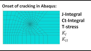 Contour integrals around crack in Abaqus: J-integral, Ct-integral, T-stress, stress intensity