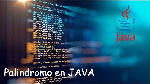 Detectar palíndromos en Java