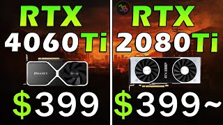 RTX 4060 Ti vs RTX 2080 Ti | REAL Test in 10 Games 1440p | Rasterization, RT, DLSS, Frame Generation