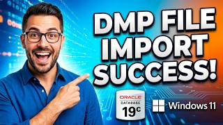 How to Import DMP File in Oracle Database 19c on Windows 11 | IMPDP Step by Step
