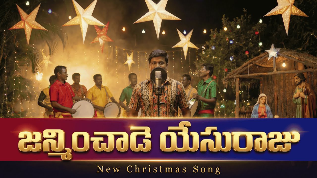 MASS TELUGU CHRISTMAS FOLK SONG  | “జన్మించాడె యేసురాజు” | New Telugu Christian Song |