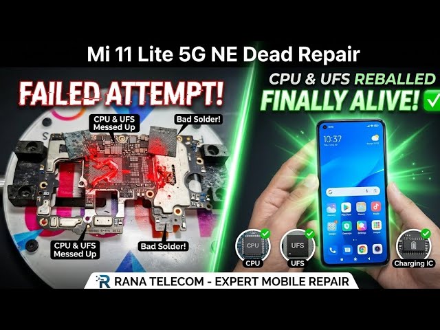 Mi 11 Lite 5G NE Dead Phone Repair 🔥 Failed By Another Technician