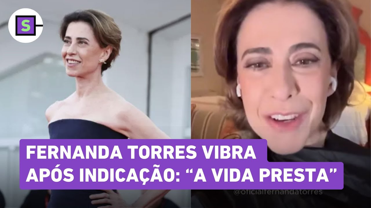 Fernanda Torres comemora indicação ao Globo de Ouro pelo filme Ainda ...