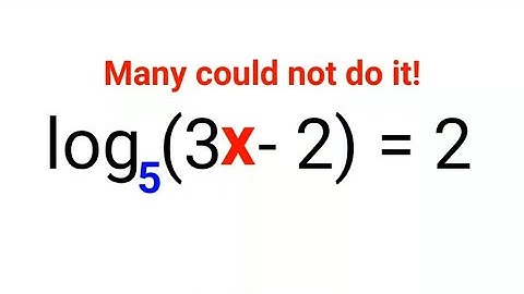 x = ? Many failed to find the value of x! Can you do it? #logs #logarithm #maths