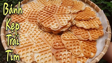 ✅Bánh Kẹp Trái Tim Truyền Thống (Kẹp Tàn Ong)Cách Pha Bột Làm Bánh Kẹp Giòn Xốp Đơn Giản Thơm Ngon