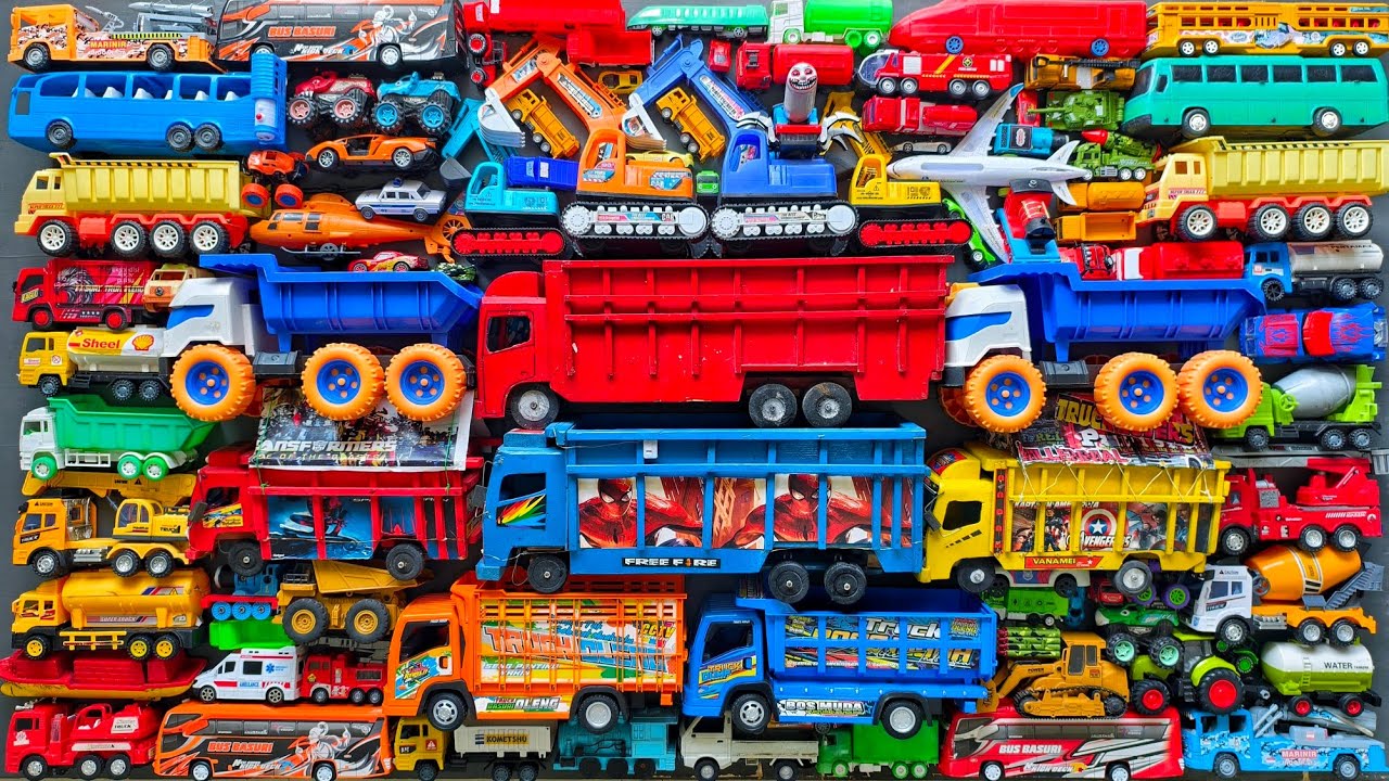 Mobil Mobilan Truk Oleng , Mobil Truk Molen, Mobil Balap, Truk Pasir, Excavator, Mobil Roket, Damkar