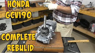Honda GCV 190 Engine Rebuild Part 2| Reassembly.