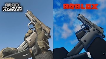Call of Duty Modern Warfare 2019 vs Roblox Mw2019 [RELOADING ANIMATIONS]