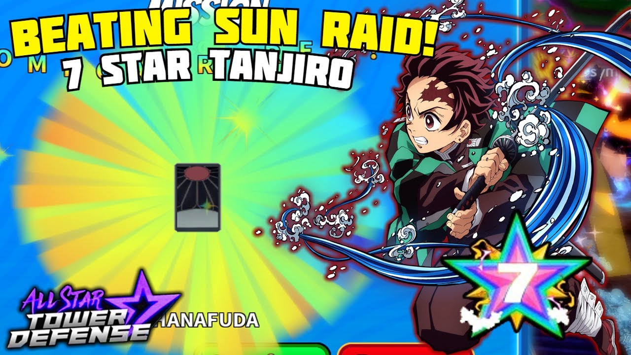 Beating NEW Tanjiro Raid for Tanjiro 7 Star - All Star Tower