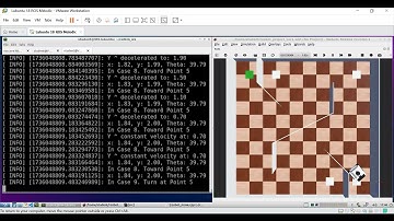 Robot simulation using WeBots. Project 2 Task 2 (improved version with acceleration & deceleration)