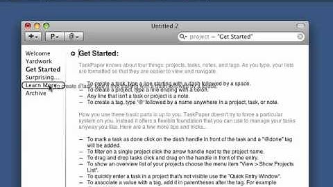 TaskPaper for Mac