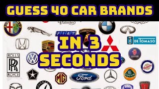 CAN YOU GUESS THE CAR LOGOS IN 3 SECONDS 👀🧠 | |  40 LOGOS