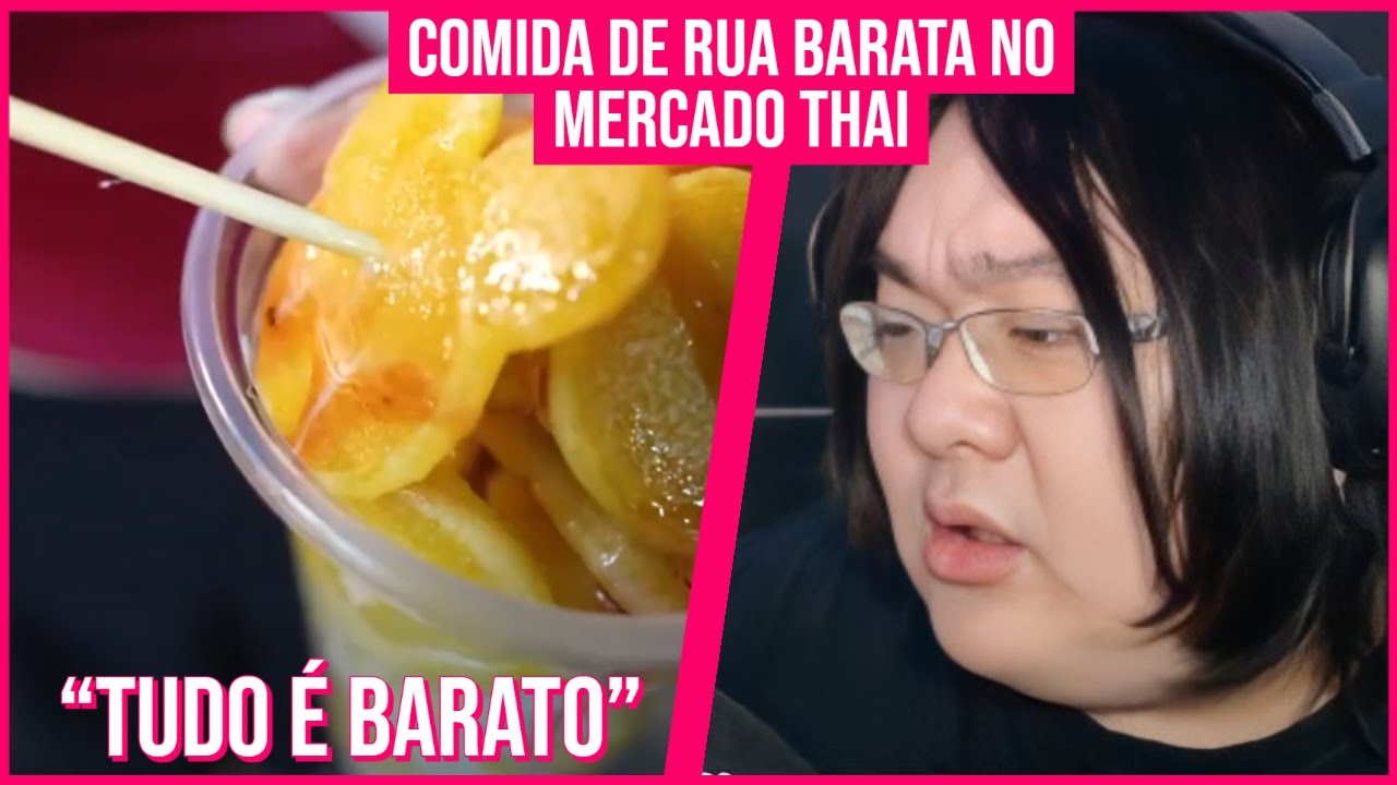 COMIDA DE RUA BARATA NO MERCADO THAI (DancingBacons) YouTube