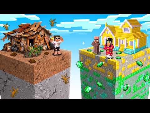 Poor Chunk vs Rich Chunk Battle in Minecraft..