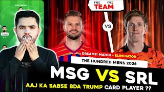 MO vs SUL Dream11 Prediction | MO vs SUL Today Match Prediction | The Hundred Men's Eliminator