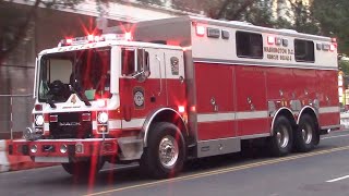 Washington DC Fire Rescue Squad 4 Responding 8-14-25