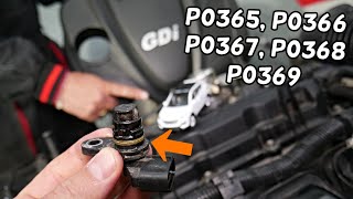 HYUNDAI SANTA FE CHECK ENGINE LIGHT CODE P0365 P0366 P0367 P0368 P0369 CAMSHAFT POSITION SENSOR