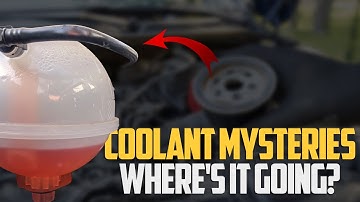 Loss of Coolant But No Visible Leaks Here
