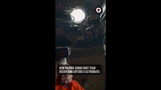 New footage shows Navy recovering Artemis II astronauts
