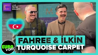 🇦🇿 FAHREE ft Ilkin Dovlatov - Özünlə Apar (TURQUOISE CARPET INTERVIEW) // AZERBAIJAN EUROVISION 2024