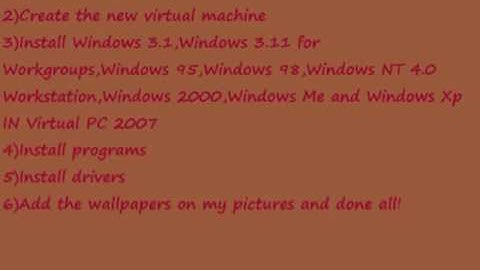 How to install Microsoft Windows IN Virtual PC 2007.wmv