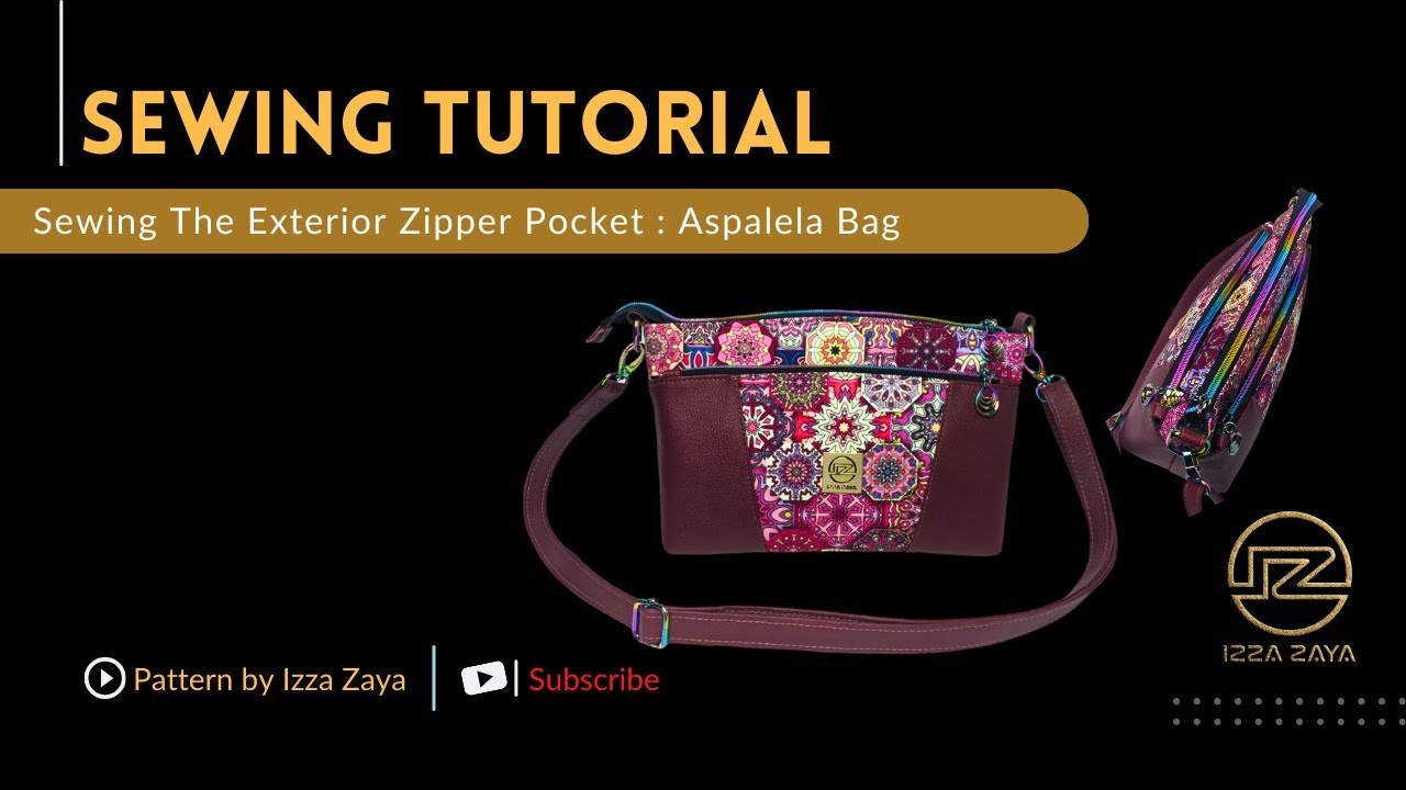 Sewing The Exterior Pocket : Aspalela Bag