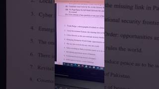 CSS 2026 Essay Paper | Multipolar World Order |