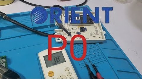 Orient Dc inverter Ac P0 error code