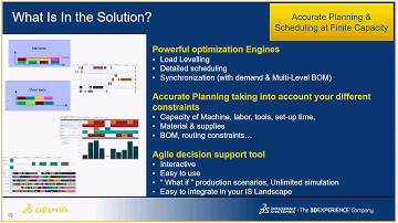 Advanced Planning and Scheduling in IE