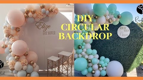 Circular backdrop DIY || Circular greenery backdrop DIY || DIY Round backdrop stand