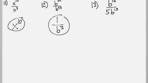 Math 119 : 5.2 #11, #12, #13 (Intermediate Algebra Tutorial : Exponent Rules)