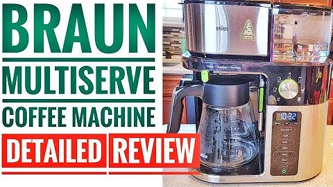 DETAILED REVIEW Braun MultiServe Coffee Maker KF9150BK How To Make Coffee SCA Certified Home Brewer