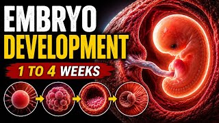 Embryo Development Week 1–4 | How Human Life Begins #EmbryoDevelopment #Pregnancy #MedicalEducation