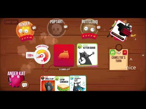 Exploding Kittens but its online and with the Mii Plaza theme