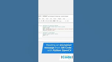 QR Code Reader Using Python | QR Code Scanner Using OpenCV | Python Tips | #Shorts | SimpliCode