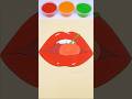 👄Cherry Lips 🍒Sand ASMR #asmr #sandasmr #sandpainting #satisfying #relaxing #coloring #lips
