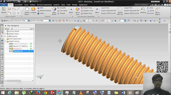 Siemens NX - Detailed Thread in NX9