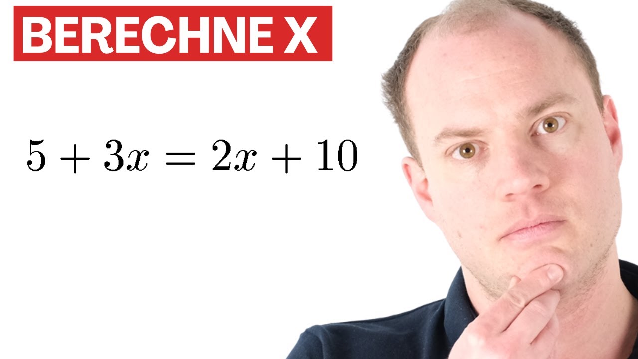 Gleichung mit x auf beiden Seiten einfach lösen - YouTube