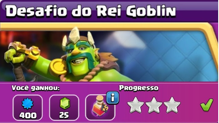 COMO EU COMPLETEI O DESAFIO DO REI GOBLIN NO CLASH OF CLANS!